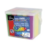 Kreda chodnikowa 20 szt. w wiaderku Jumbo Kidea