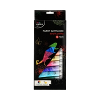 Farby akrylowe Kidea 12 kolorów 12ml