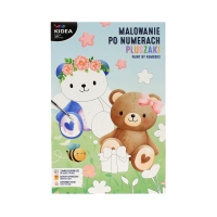 Obraz malowanie po numerach misie Kidea