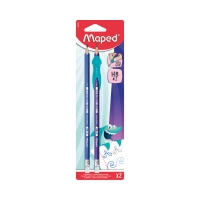 Ołówek z gumką HB 2 szt. z nakładką Kidy Learn Maped 853500