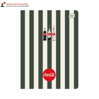 Zeszyt A5/80 kratka Soft Touch Coca Cola Interdruk