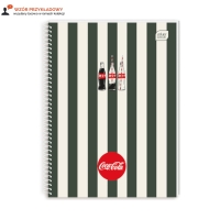 Kołozeszyt A5/100 kratka Soft Touch Coca Cola Interdruk