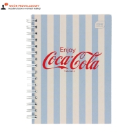 Kołozeszyt A6/80 kratka Soft Touch Coca Cola Interdruk