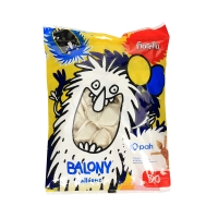 Balon 12 metaliczny biały (50) Fiorello