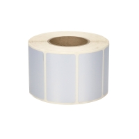 Etykiety poliester 50x30mm srebrne (1000)