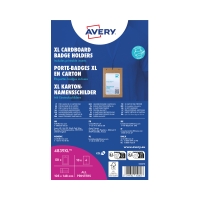 Identyfikator 105x148  tektura brąz +wkład biały (50)
