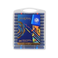 Marker akrylowy dwustronny - 24szt. walizka Astra 207025001