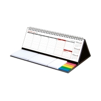 Kalendarz biurowy stojący czarny NotesMaxi KB042B spiral tygodniowy