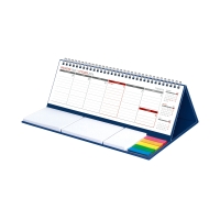 Kalendarz biurowy stojący granat NotesMaxi KB042B spiral tygodniowy