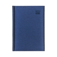 Kalendarz ksiażkowy A5+notes granat Aluminium Standard tygodniowy