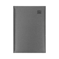 Kalendarz ksiażkowy A4 srebrny Aluminium Standard Tygodniowy