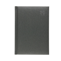Kalendarz ksiażkowy B5 srebrny Aluminium Standard