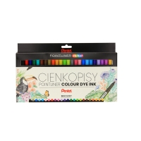 Cienkopis 0.4mm 24kol Pentel S40-ST24PL