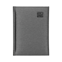 Kalendarz ksiażkowy B6 srebrny Aluminium Standard