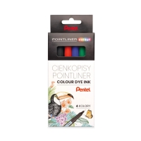 Cienkopis 0.4mm 4kol Pentel S40-ST4PL