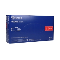 Rękawice nitrylowe L niebieskie Nitrylex Basic (100)