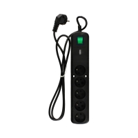 Listwa zasilająca 5g 1.5m czarna Lestar LF530W