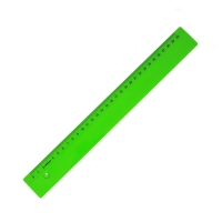 Linijka 30cm plastik zielona Leniar 20093