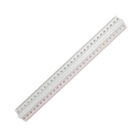 Linijka 30cm aluminiowa dwustronna Leniar