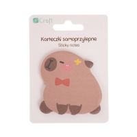 Karteczki samoprzylepne 62x60/30 z muszką Kapibara