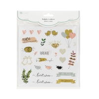 Naklejki akwarelowe papierowe Love&Marriage (4)