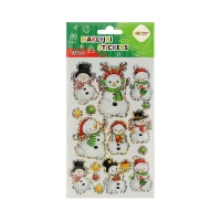 Naklejki ozdobne Effect 10x20cm Snowman HappyColor