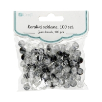 Koraliki szklane spękane 8mm (100) GRKO-153