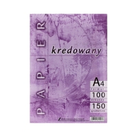 Papier kredowy A4 150g Kreska - 100 ark.