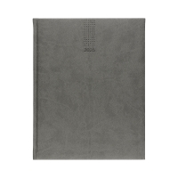 Kalendarz książkowy A4 Lux- B szary tygodniowy