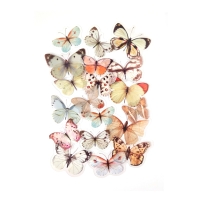 Naklejki ozdobne transparent Motyle beżowe (40)