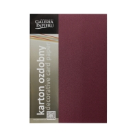 Karton wizytówkowy A4 220g Millenium/bordo - 20 ark.