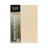 Karton ozdobny A4 250g Ryps/jasny beż - 20 ark.