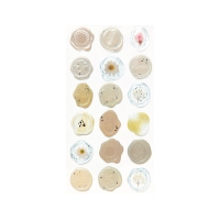 Naklejki ozdobne Pieczątki beżowe (18)