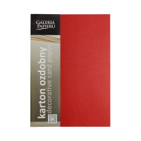 Karton ozdobny A4 200g Brillo/czerwony - 20 ark.