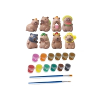 Zestaw Diy figurki gipsowe do malowania Kapibara