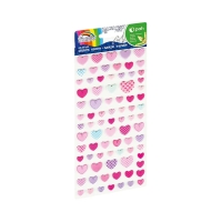 Naklejki wypukłe różowe serca Fiorello GR-NP149