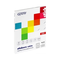 Etykiety uniwersalne 70x35/24 białe Grand (100)