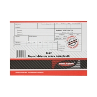 Raport dzienny pracy sprzętu Stolgraf K67