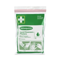 Zestaw dezynfekujący plastry+chusteczki Salvequick Cederroth