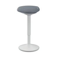 Stołek ergonomiczny pozycja półstojąca jasnoszary Ergo Leitz