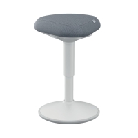 Stołek ergonomiczny pozycja siedząca jasnoszary Ergo Leitz