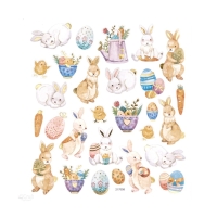 Naklejki z brokatem Króliczki i pisanki (28)