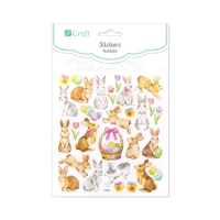 Naklejki brokatowe Wielkanocne Zające (29)