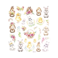 Naklejki z brokatem Króliczki i Kurczaki (27)