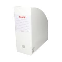 Pojemnik na czasopisma 110mm biały PVC Biurfol