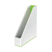 Pojemnik na czasopisma 73x318x272 biało/j.zielony NewWow Leitz