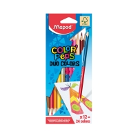 Kredki ołówkowe 24kol dwustronne Maped 829600