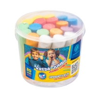 Kreda kolorowa Jumbo Astra (20) w wiaderku