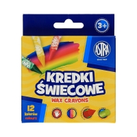 Kredki świecowe 12kol okrągłe Astra