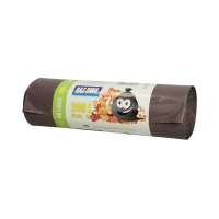 Worki na śmieci 240l brązowe LD mocne (10)